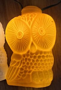 Vintage Blow Mold Owl Lights 12.5' String Party Camping Tents Picnics Patio 