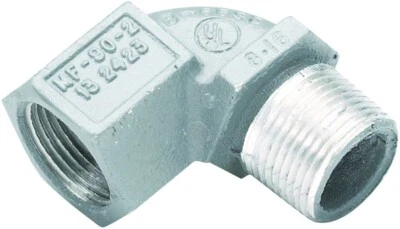 KILLARK ELECTRIC Killark MF-90-2, 3/4", Aluminum, 90D, M/F, Rigid Conduit Elbow, 1pc