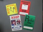 Reba McEntire backstage pass satin cloth stickers 3 + Radio Promo sticker OTTO !