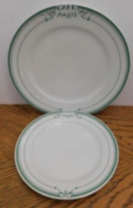 Les Residences de Bernardaud Café Paris grün 8,25" Salat & 10,25" Essteller - Bild 1 von 15