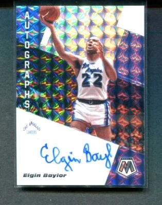 Panini Mosaic Elgin Baylor Auto Los Angeles Lakers 2019-20 Foto 1 de 2