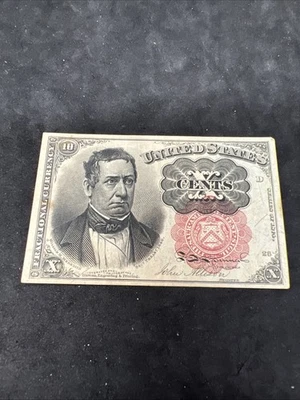 Fifth Issue Fractional Currency 10 Cents Fr. 1265 1874 XF EF Extra Fine Circ - Image 1 of 4