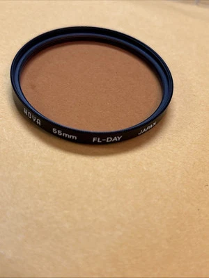 HOYA 55mm FL-DAY  filter only .  FL-D With Hoya 55mm Skylight 1B Canon 48mm Sky - Image 1 of 4