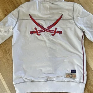Sansibar Youth Hoodie White Full Zip Saber Sword Logo XL - Picture 1 of 14