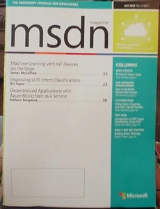 2018 JULY MSDN MAGAZINE - Machine Learning on the Edge - Picture 1 of 2