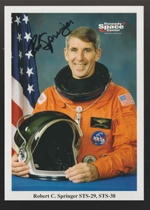 US Marine Corp ASTRONAUT ROBERT SPRINGER-AUTOGRAPHED,HAND SIGNED - Picture 1 of 2