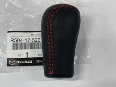 Perilla de cambio MAZDA GENUINA cuero negro puntada roja RX-7 FD3S R504-17-52000 Foto 1 de 3
