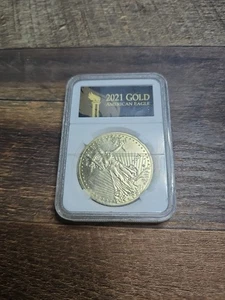 2021 Gold Eagle Proof Copy In A Display Case - Picture 1 of 2