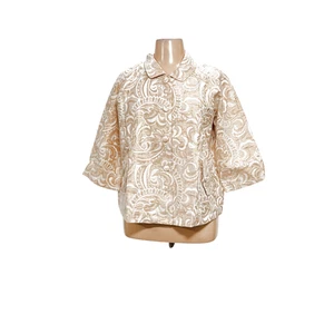 Susan Graver Gold Basic Jacket 1X Plus Size - Picture 1 of 4