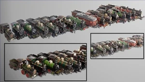 1910-1925 Large Collection of 16 Bing 0-gauge Clockwork/Steam Locomotives - Picture 1 of 8