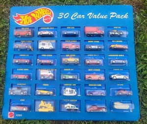 Paquete económico de 30 autos Hot Wheels 1990. Serie Speed Points raro vintage mate #4280 - Imagen 1 de 11