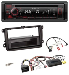 Kenwood Lenkrad CD USB Bluetooth DAB Autoradio für VW T5 Golf Tiguan Touran 2009 - Bild 1 von 8