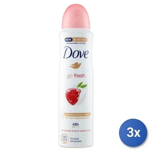 3x Dove Deo Spray 150 Ml. Go Fresh Granatapfel - Bild 1 von 3