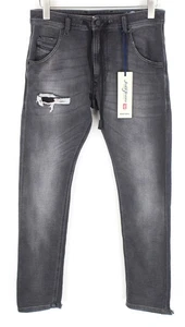 DIESEL Krooley CB-NE 069EM Men'S Grey Sweat Jogg Jeans W28 Slim Stretchy Fit - Picture 1 of 11