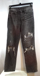 BDG Urban Outfitters slim straight distressed ankle jeans size 26 gray black - Picture 1 of 4