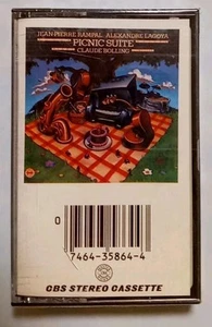 Rampal, Lagoya, Bolling  PICNIC SUITE  [CBS stereo CASSETTE TAPE]  - Picture 1 of 4