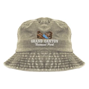 Grand Canyon National Park embroidered bucket hat, canyon scene hat - Picture 1 of 3