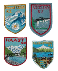 Vintage 60er 70er Patch Souvenir Reise Auckland NEUSEELAND QUEENSTOWN N.Z. - Bild 1 von 4