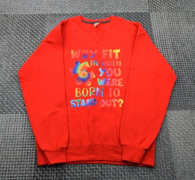 Sudadera Jersey Dr. Seuss Born To Destacar Cita Roja Gráfica Adultos Pequeña  Foto 1 de 4