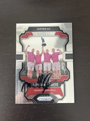 2024 Prizm LIV Golf Matt Jones SIGNED Ripper GC Statistical Leaders Autograph - Image 1 of 2
