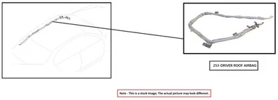 DRIVER ROOF AIR BAG 2048600505 2008-2014 MERCEDES-BENZ C300 - Изображение 1 из 4