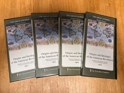 Great Courses Origins & Ideologies American Revolution 4 Part DVD Set Foto 1 de 4