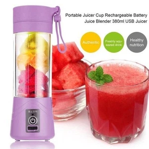 Portable USB Rechargeable Fruit Juice Blender Juice Maker (380ML) - Picture 1 of 10
