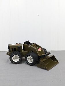 Vintage Tonka Army Military Front End Loader Pressed Steel 1970s