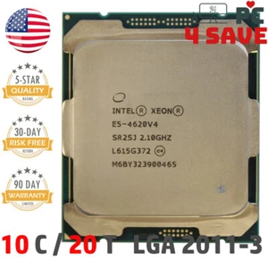 Intel Xeon E5-4620 V4 SR2SJ 2.10GHz 10-Core 25M LGA-2011-3 Server Processor 105W - Picture 1 of 1