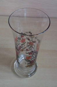 Bäuerliche Glasvase mit traditioneller Malerei - Bild 1 von 3