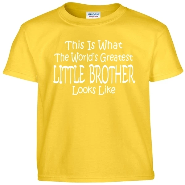 Camiseta Worlds Greatest LITTLE BROTHER Niños Jóvenes Niños y Adultos Camiseta Foto 1 de 3