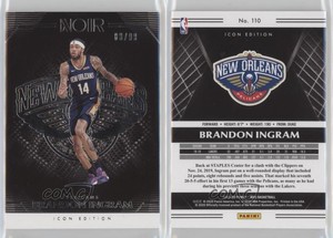2019-20 Panini Noir Icon Edition /99 Brandon Ingram #110