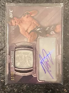 2014 Topps UFC Knockout Autograph Relics #KARRM Rory MacDonald #'d 02/50 - Picture 1 of 6