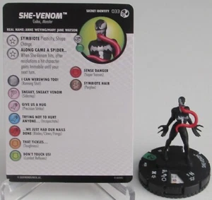SHE-VENOM 033 Spider-Man and Venom Absolute Carnage HeroClix - Picture 1 of 1