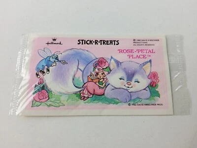 Vintage 1983 Hallmark Stick-r-treats Rose Petal Place Sticker Treats Sheet NEW - Image 1 of 2