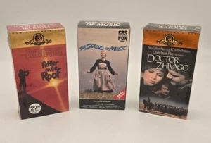 MGM CBS FOX New Sealed VHS Lot Fiddler On The Roof ~ Dr. Zhivago Sound Of Music - Foto 1 di 7