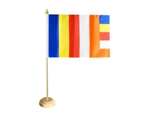Tischflagge Buddhismus buddhistische Tischfahne 15x22cm - Bild 1 von 1