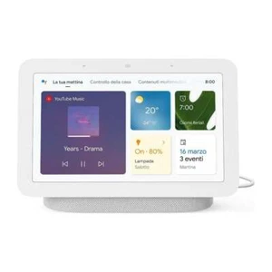 Google Nest Hub 2nd Gen Chalk Smart Display Grigio - Foto 1 di 5
