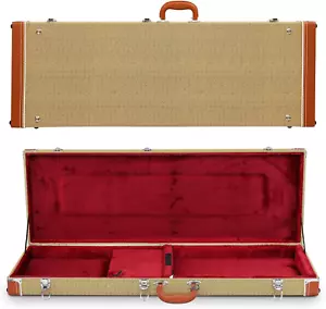 Electric Guitar Hard Case, Rectangle Wooden Standard 39-Inch Electric Guitars Ha - Picture 1 of 6