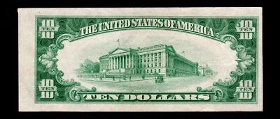 ((Misalignment Error)) $10 1934-D Federal Reserve Note Boston (H112) - Image 1 of 2