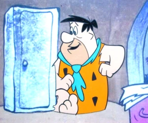 1960s vintage FRED FLINTSTONES HANNA-BARBERA ORIGINAL ANIMATION PRODUCTION CEL - Picture 1 of 2