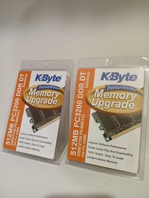 Two Centon PC-3200 512 MB DIMM 400 MHz DDR SDRAM Memory (512MBPC3200) In Package - Image 1 of 4