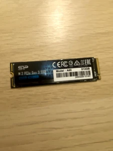 Silicon Power PCIe M.2 NVMe SSD 512GB Gen3x4 R/W up to 2, 200/1, 600MB/s Interna - Picture 1 of 2