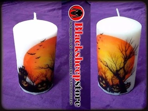 Candela Halloween, personalizzabile con altre immagini e frasi a scelta + spilla - Bild 1 von 1