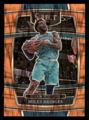 2021-22 Select Prizms Orange Flash #42 Miles Bridges - Image 1 of 2