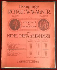 Spartito d'epoca I Maestri Cantori di Norimberga R Wagner viola e piano Ramperti