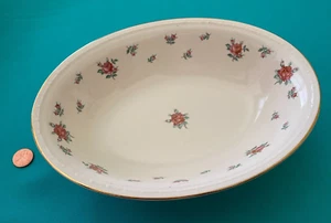 Homer Laughlin Cáscara de Huevo Georgiano RAMBLER ROSA American Vogue 9" TAZÓN DE SERVIR EXCELENTE - Imagen 1 de 5