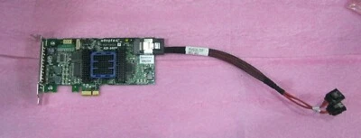 Adaptec ASR-6405E 128MB PCIe-x1 WITH CBL RMS36-3381 SAS RAID Controller - L2805 - Image 1 of 4