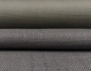 4,125 Yards Restaurierungsbeschläge italienisches strukturiertes Gewebe grau Polsterstoff - Bild 1 von 10