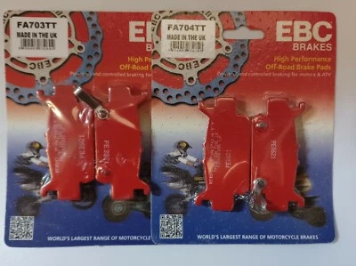 EBC Carbon TT REAR Disc Brake Pads (2 Sets) Fits HONDA SXS1000 (2016 to 2023) - Image 1 of 4